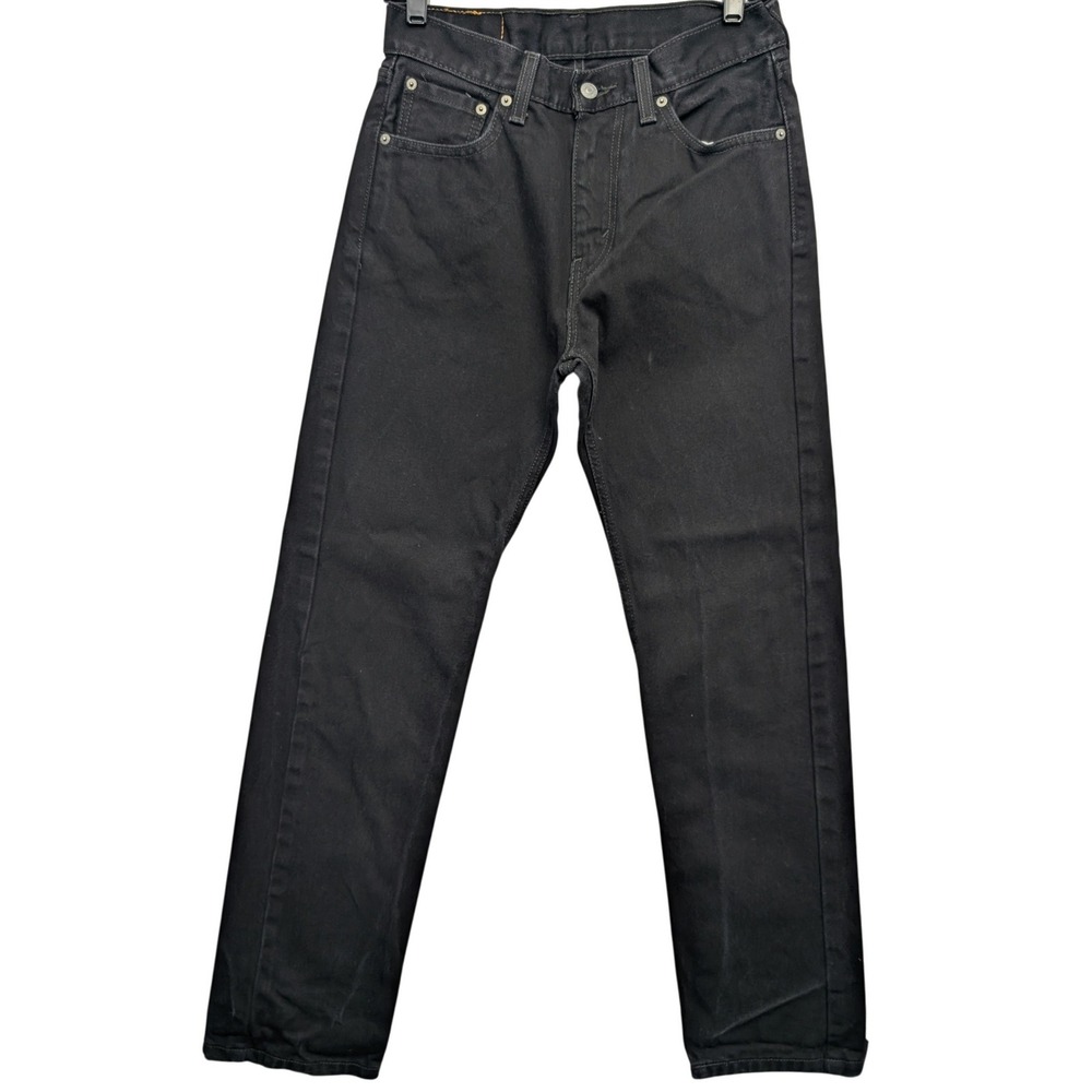 Levis‎ 505 Regular Fit Jeans Mens 29x32 Black Straight Leg Denim 00505-0260